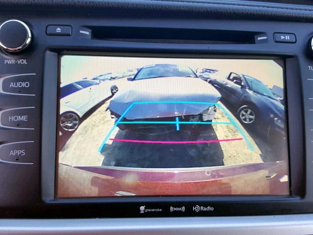 5TDZKRFH2GS163940 - 2016 TOYOTA HIGHLANDER BURGUNDY photo 9