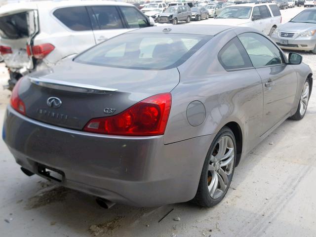 JNKCV64E38M126847 - 2008 INFINITI G37 BASE GRAY photo 4