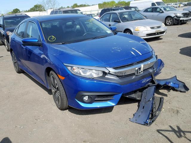 2HGFC1F70GH641510 - 2016 HONDA CIVIC EXL BLUE photo 1