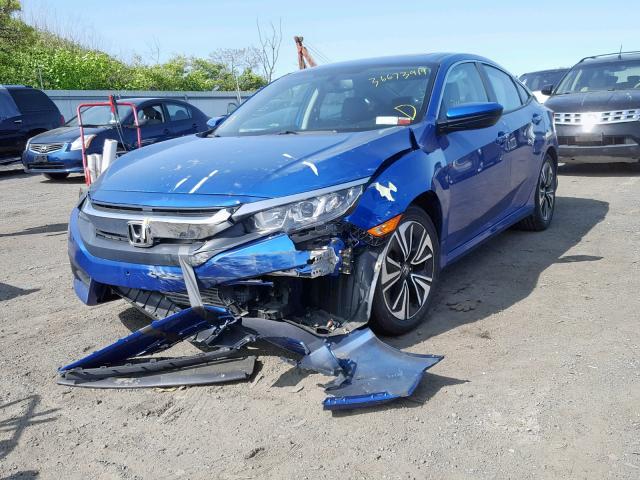 2HGFC1F70GH641510 - 2016 HONDA CIVIC EXL BLUE photo 2