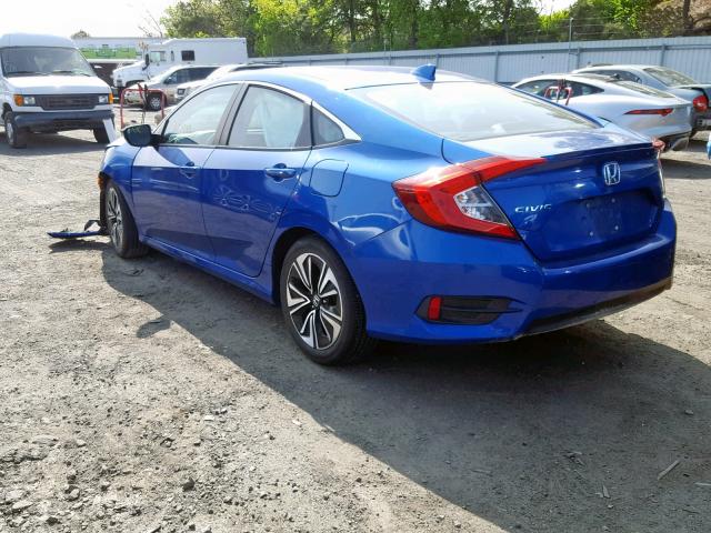 2HGFC1F70GH641510 - 2016 HONDA CIVIC EXL BLUE photo 3