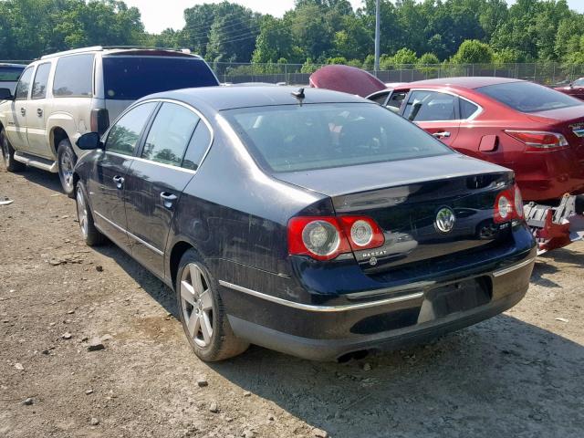 WVWAK73C38P085092 - 2008 VOLKSWAGEN PASSAT KOM BLACK photo 3