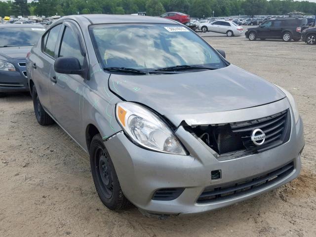 3N1CN7AP7EL828675 - 2014 NISSAN VERSA S GRAY photo 1