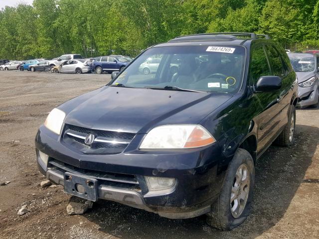 2HNYD18831H508543 - 2001 ACURA MDX TOURIN BLACK photo 2