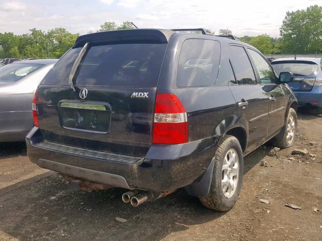 2HNYD18831H508543 - 2001 ACURA MDX TOURIN BLACK photo 4