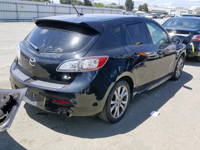 JM1BL1M64B1481842 - 2011 MAZDA 3 S BLACK photo 4