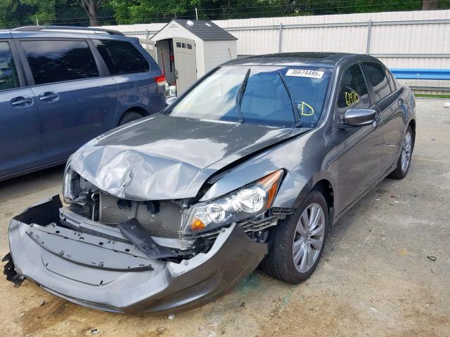 1HGCP2F86BA036985 - 2011 HONDA ACCORD EXL GRAY photo 2