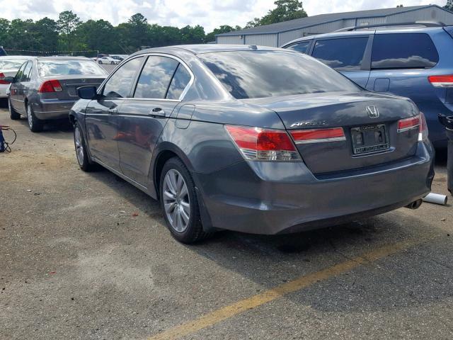 1HGCP2F86BA036985 - 2011 HONDA ACCORD EXL GRAY photo 3