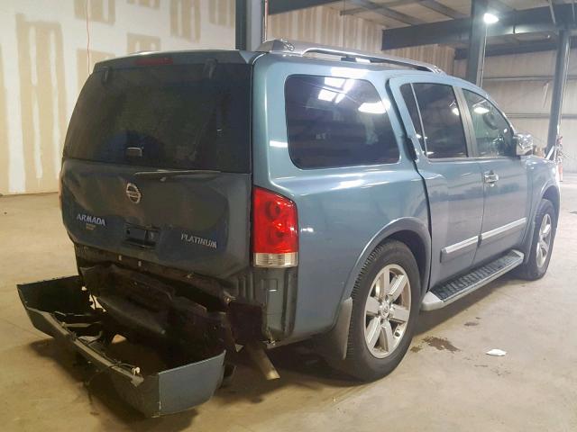 5N1AA0NC0AN603258 - 2010 NISSAN ARMADA SE BLUE photo 4