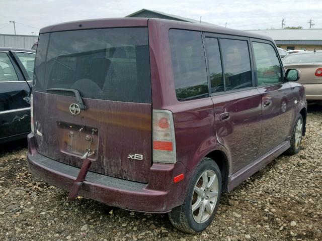 JTLKT324X50181069 - 2005 TOYOTA SCION XB 勃艮第红 照片 4