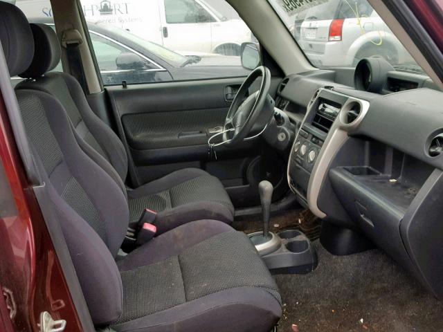 JTLKT324X50181069 - 2005 TOYOTA SCION XB 勃艮第红 照片 5