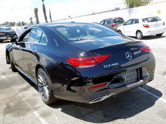 WDD2J5JB5KA016152 - 2019 MERCEDES-BENZ CLS 450 BLACK photo 3