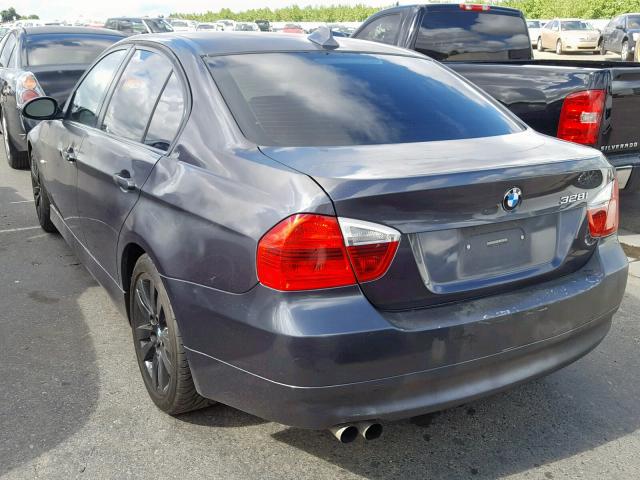 WBAVC53567FZ79979 - 2007 BMW 328 I SULE CHARCOAL photo 3