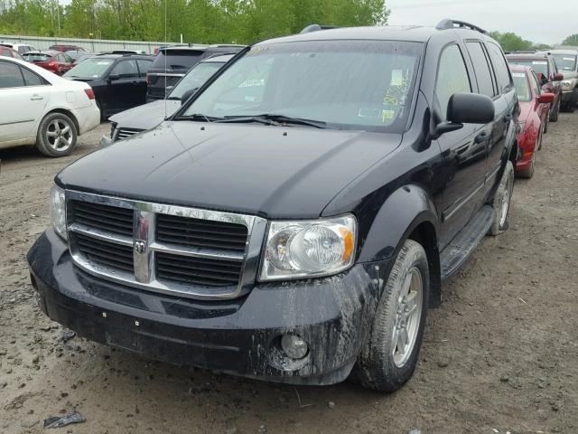 1D8HB48N98F146444 - 2008 DODGE DURANGO SL BLACK photo 2