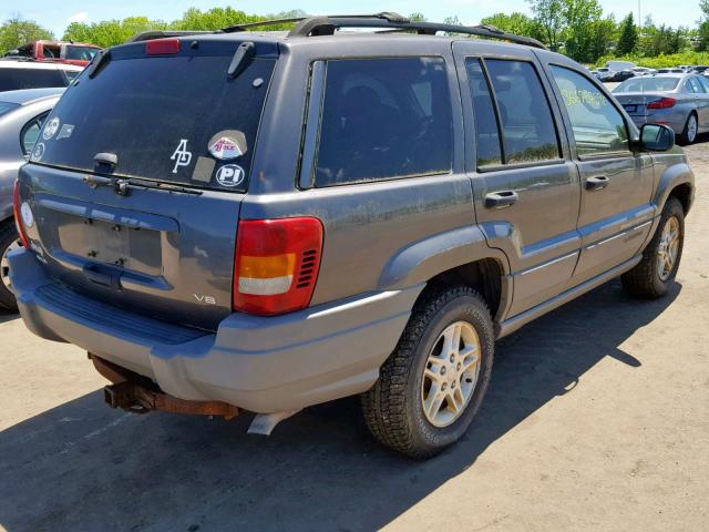 1J4GW48N22C173888 - 2002 JEEP GRAND CHER GRAY photo 4