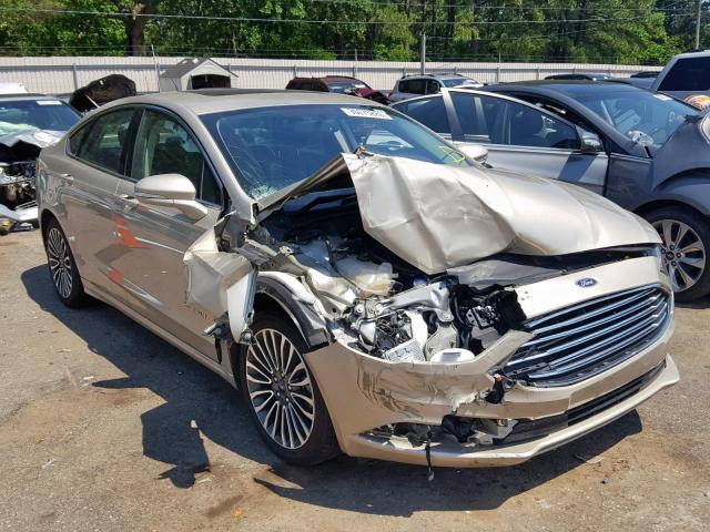 3FA6P0RU9HR301766 - 2017 FORD FUSION TIT GOLD photo 1