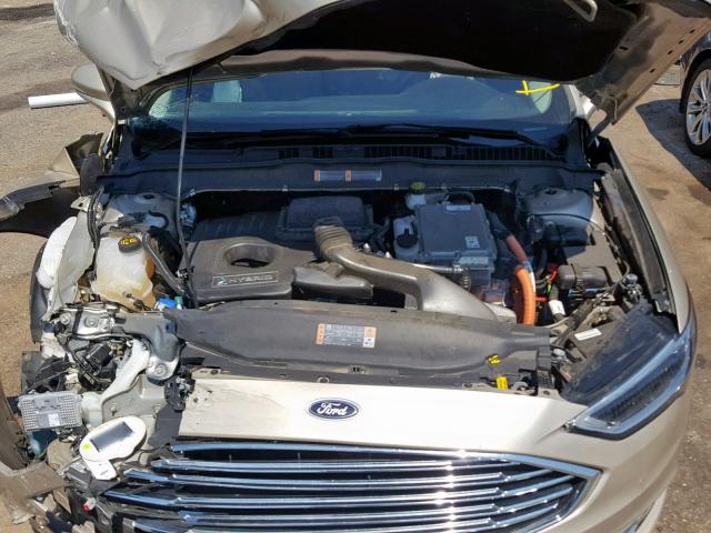 3FA6P0RU9HR301766 - 2017 FORD FUSION TIT GOLD photo 7