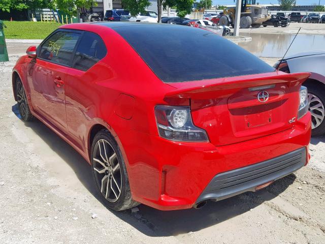 JTKJF5C73FJ005469 - 2015 TOYOTA SCION TC 红色 照片 3