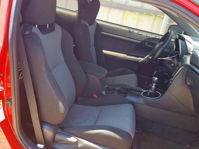 JTKJF5C73FJ005469 - 2015 TOYOTA SCION TC 红色 照片 5
