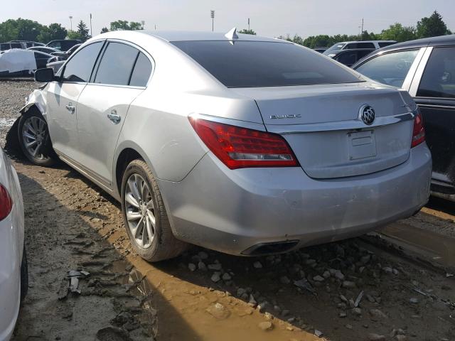 1G4GB5G36EF101839 - 2014 BUICK LACROSSE SILVER photo 3