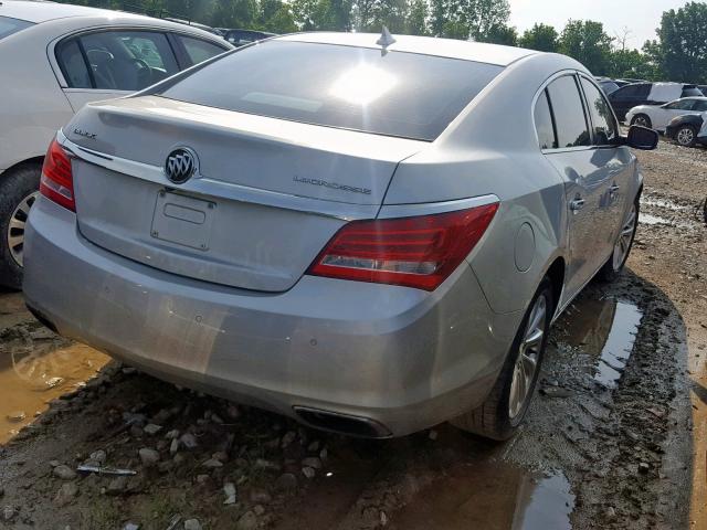 1G4GB5G36EF101839 - 2014 BUICK LACROSSE SILVER photo 4