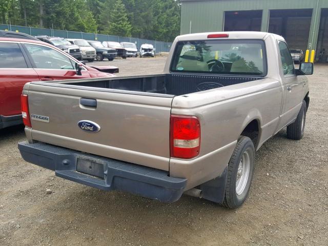 1FTYR10D36PA23774 - 2006 FORD RANGER GOLD photo 4