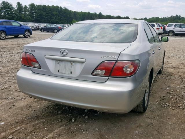 JTHBF30G730098646 - 2003 LEXUS ES 300 SILVER photo 4