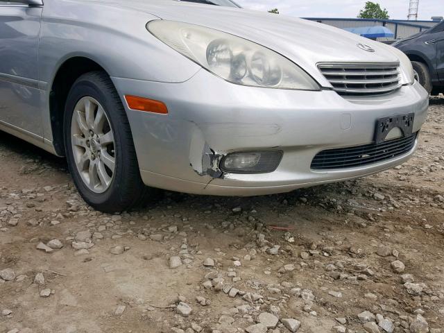 JTHBF30G730098646 - 2003 LEXUS ES 300 SILVER photo 9