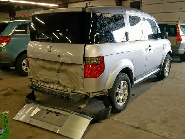 5J6YH18757L012957 - 2007 HONDA ELEMENT EX SILVER photo 4