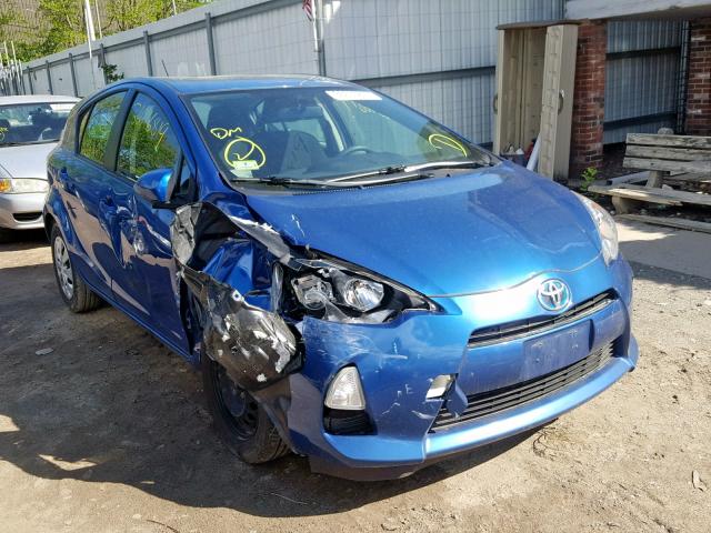 JTDKDTB39E1082639 - 2014 TOYOTA PRIUS C BLUE photo 1