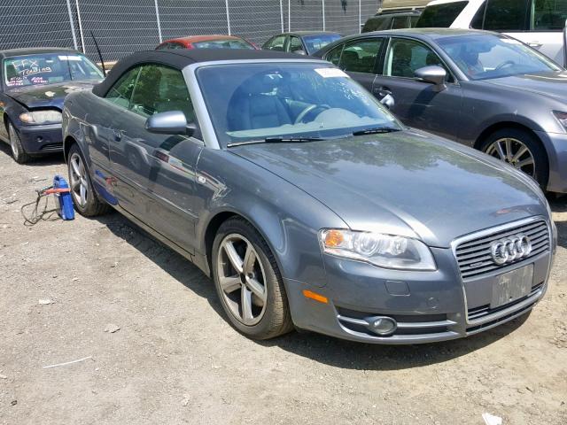 WAUDH48H67K023497 - 2007 AUDI A4 3.2 CAB GRAY photo 1