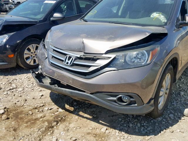 5J6RM4H75DL083217 - 2013 HONDA CR-V EXL SILVER photo 9