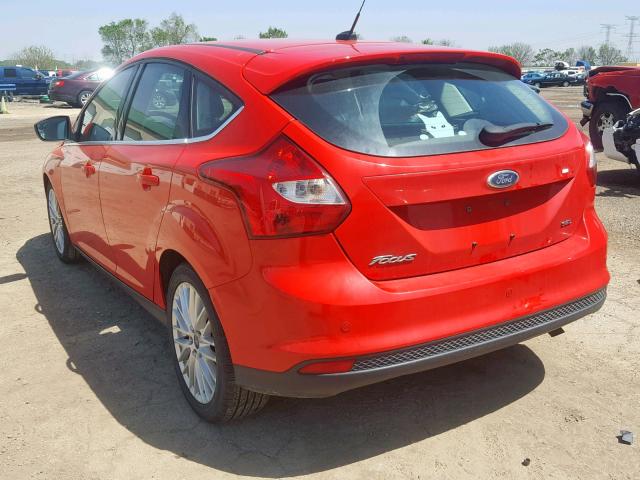 1FAHP3M24CL315209 - 2012 FORD FOCUS SEL RED photo 3