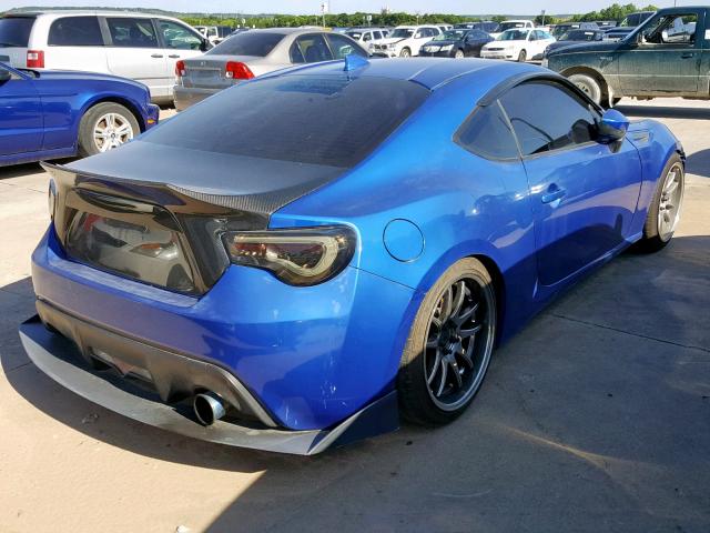 JF1ZCAC18F9601238 - 2015 SUBARU BRZ 2.0 LI BLUE photo 4