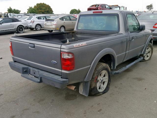 1FTYR10U45PA25726 - 2005 FORD RANGER GRAY photo 4