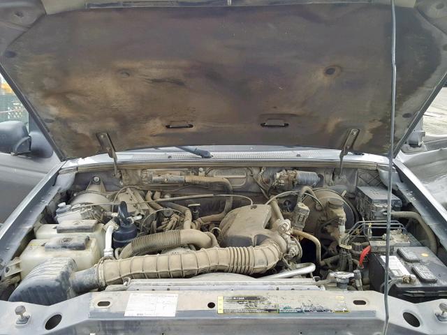 1FTYR10U45PA25726 - 2005 FORD RANGER GRAY photo 7