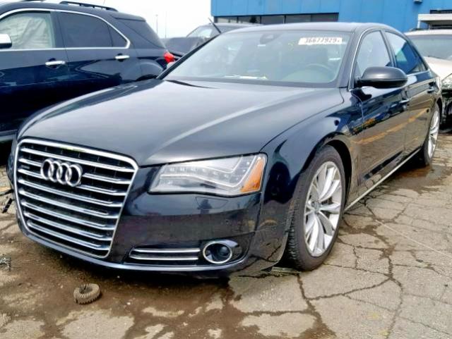 WAURVAFD9CN017327 - 2012 AUDI A8 L QUATT BLACK photo 2