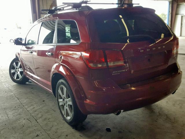 3D4PH9FG1BT510527 - 2011 DODGE JOURNEY LU RED photo 3