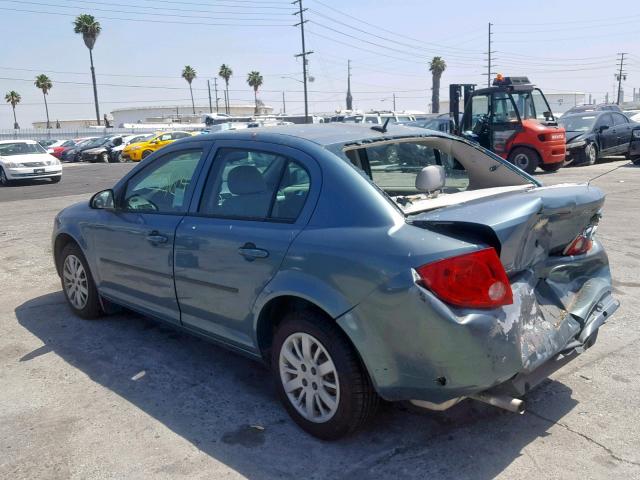 1G1AB5F59A7218745 - 2010 CHEVROLET COBALT LS TURQUOISE photo 3