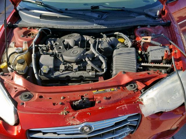 1C3EL65R84N335771 - 2004 CHRYSLER SEBRING LI RED photo 7