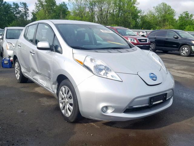 1N4AZ0CP7DC424093 - 2013 NISSAN LEAF S SILVER photo 1