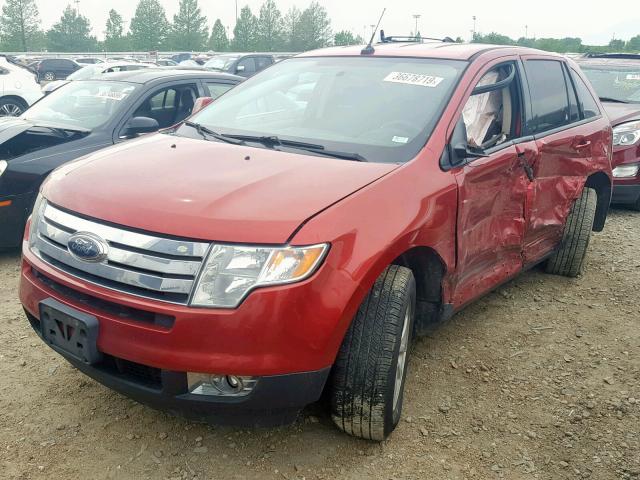 2FMDK4JC2ABB27002 - 2010 FORD EDGE SEL BURGUNDY photo 2