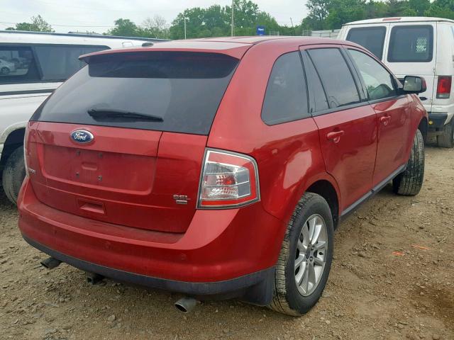 2FMDK4JC2ABB27002 - 2010 FORD EDGE SEL BURGUNDY photo 4