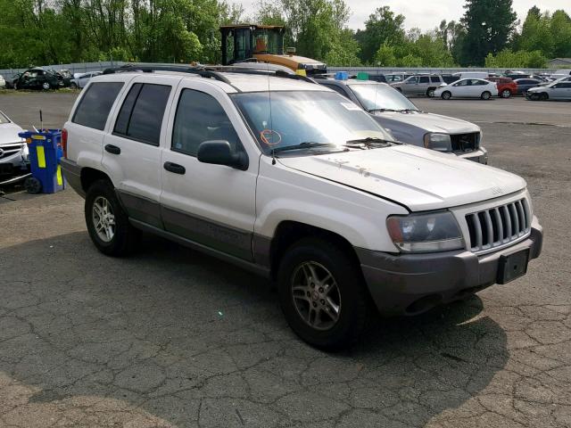 1J4GW48SX4C303439 - 2004 JEEP GRAND CHER WHITE photo 1