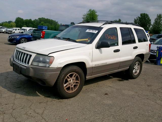 1J4GW48SX4C303439 - 2004 JEEP GRAND CHER WHITE photo 2