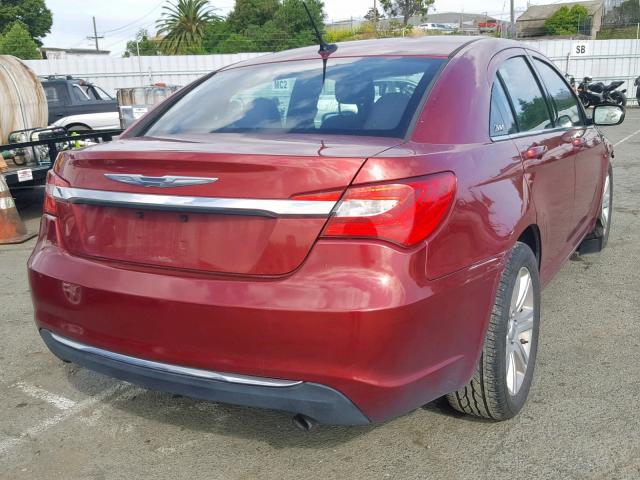 1C3CCBAB7DN686986 - 2013 CHRYSLER 200 LX MAROON photo 4