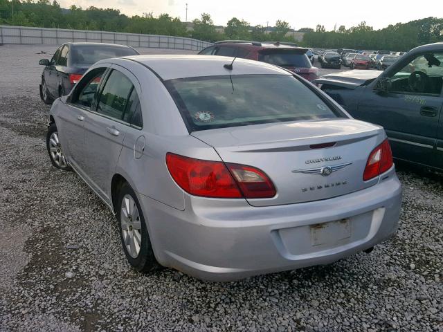 1C3CC4FB8AN134820 - 2010 CHRYSLER SEBRING TO SILVER photo 3