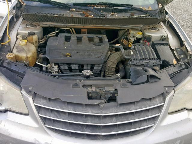 1C3CC4FB8AN134820 - 2010 CHRYSLER SEBRING TO SILVER photo 7