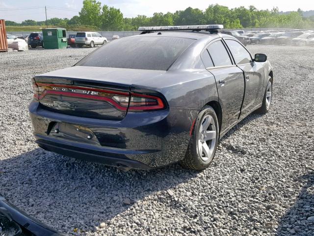 2C3CDXAT8JH280951 - 2018 DODGE CHARGER PO GRAY photo 4