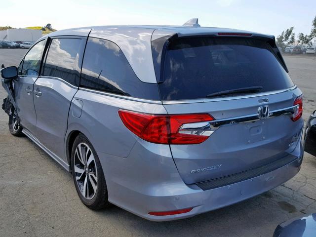 5FNRL6H90JB099474 - 2018 HONDA ODYSSEY EL SILVER photo 3